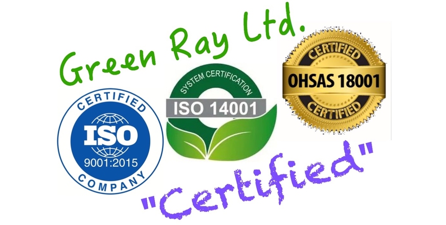 Certification according to ISO 14001 and OHSAS 18001